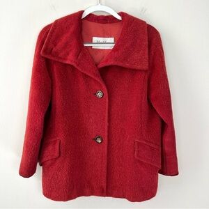 Max Mara Alpaca Wool Coat Burnt Orange